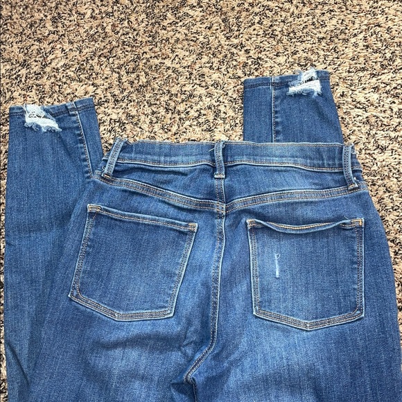 Old Navy High Rise Rockstar Super Skinny Distressed Jeggings Girls Sz 18 | EUC - Picture 4 of 6